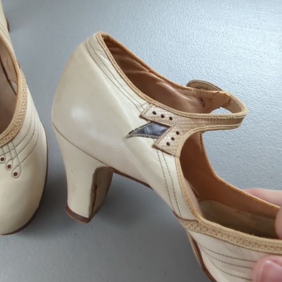 Antique Womens‎ Heel Shoes Freidman Shelby St. Louis Children's Size 1 Theatre - Picture 4 of 13